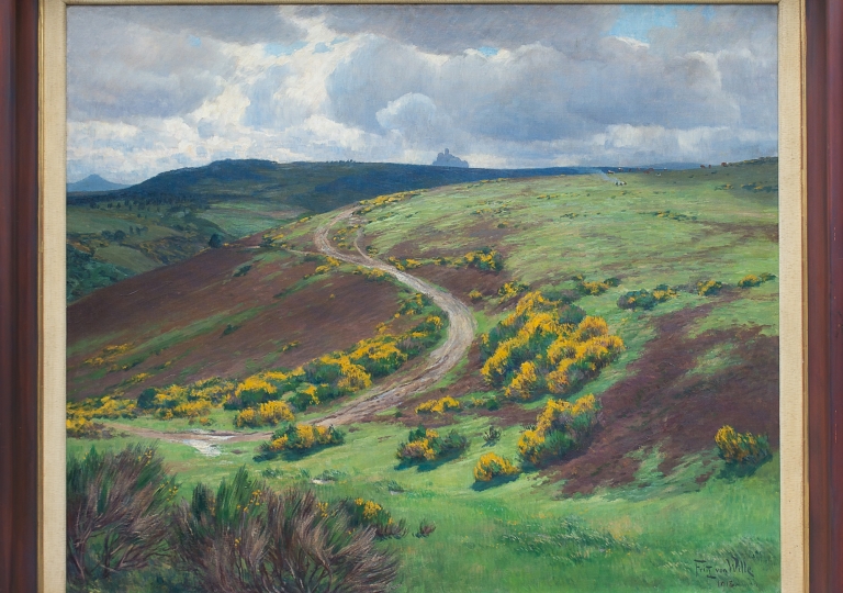 Ginsterblüte in der hohen Eifel, 1917